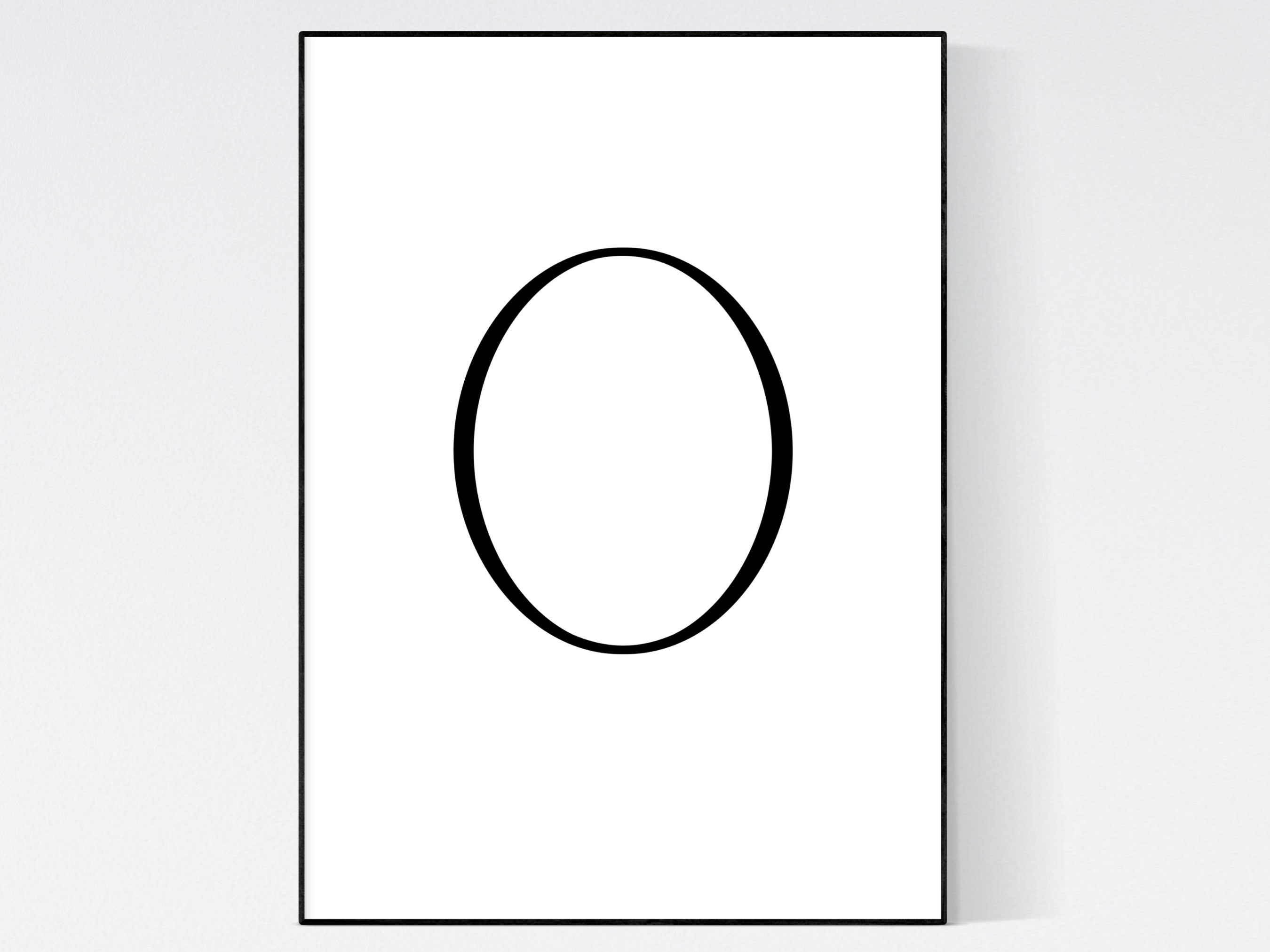 Letter O Wall Art Letter O Monogram Home Decor Wall Art Etsy