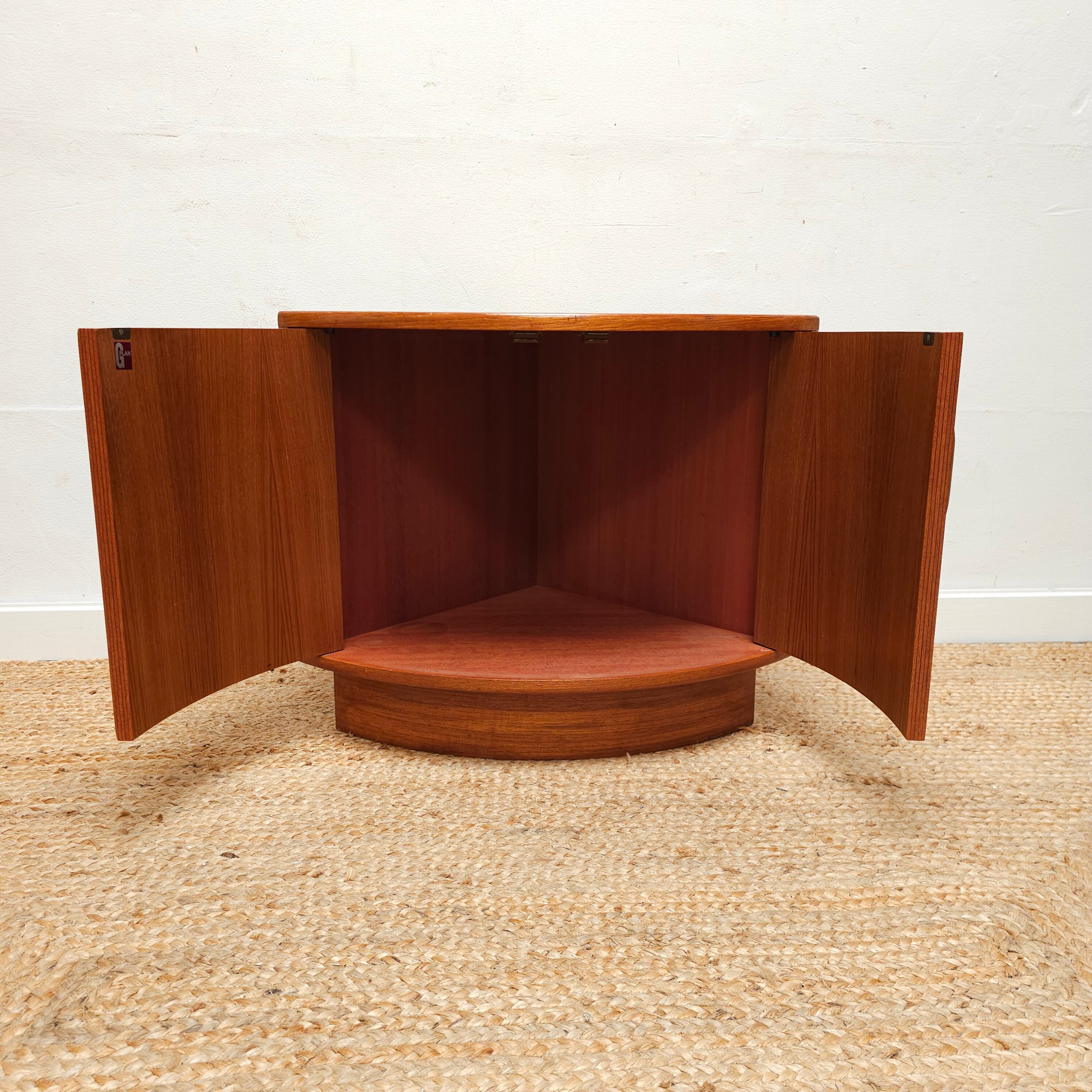 Retro G Plan Corner Unit Mid Century Vintage Cupboard Teak Etsy