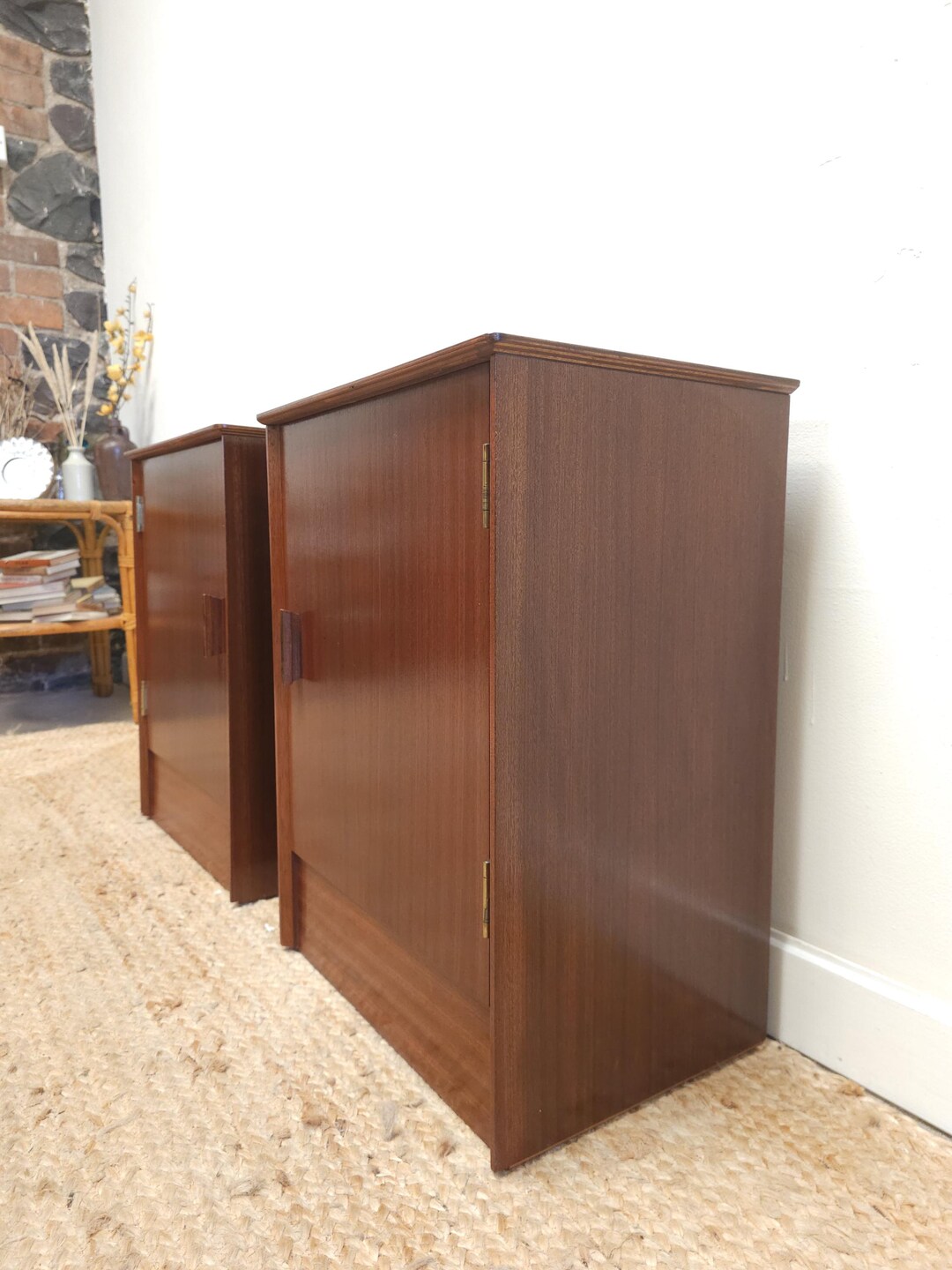 Retro Bedside Drawers Austinsuite Pair Original Mid Century Teak 1960s ...