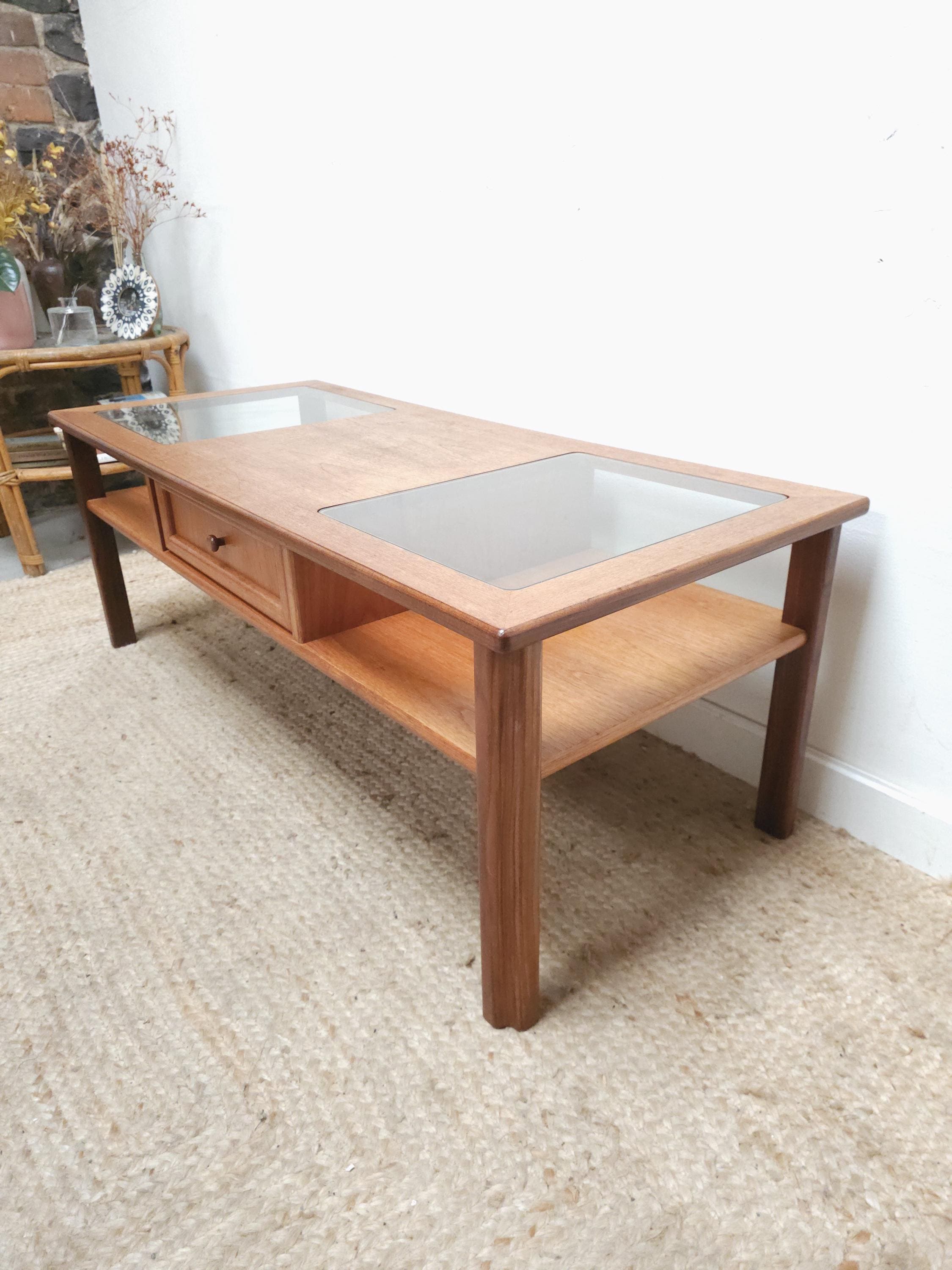 G Plan Glass Top Coffee Table - Etsy UK