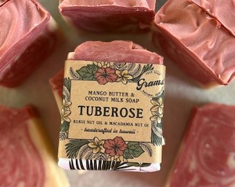 Coconut Milk Hawaiian Soap Tuberose