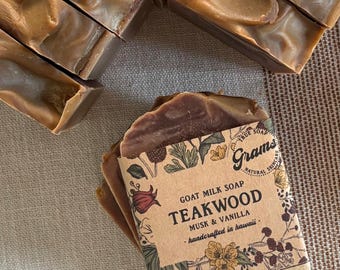 Goat Milk Soap- Teakwood