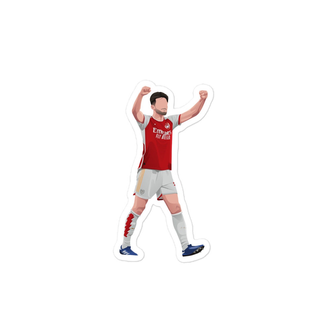 Declan Rice Arsenal Sticker Football Fan Gift - Etsy