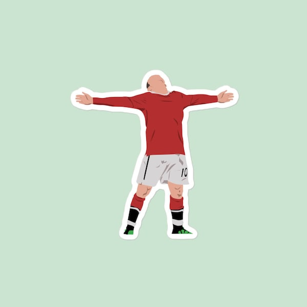 Rooney goal celebration Sticker - Manchester United Sticker