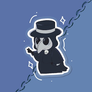 Artist Plague Doctor Halloween Acrylic Magnet