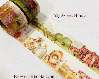 casa dolce casa washi tape la mia bella casa nastro adesivo per mascheratura mobili d'interni design d'interni bella casa calda e accogliente carta da parati nastro