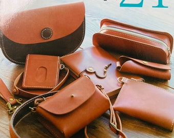 24 Simple Patterns for Leather Craft Japanese Craft Book (In Chinese)