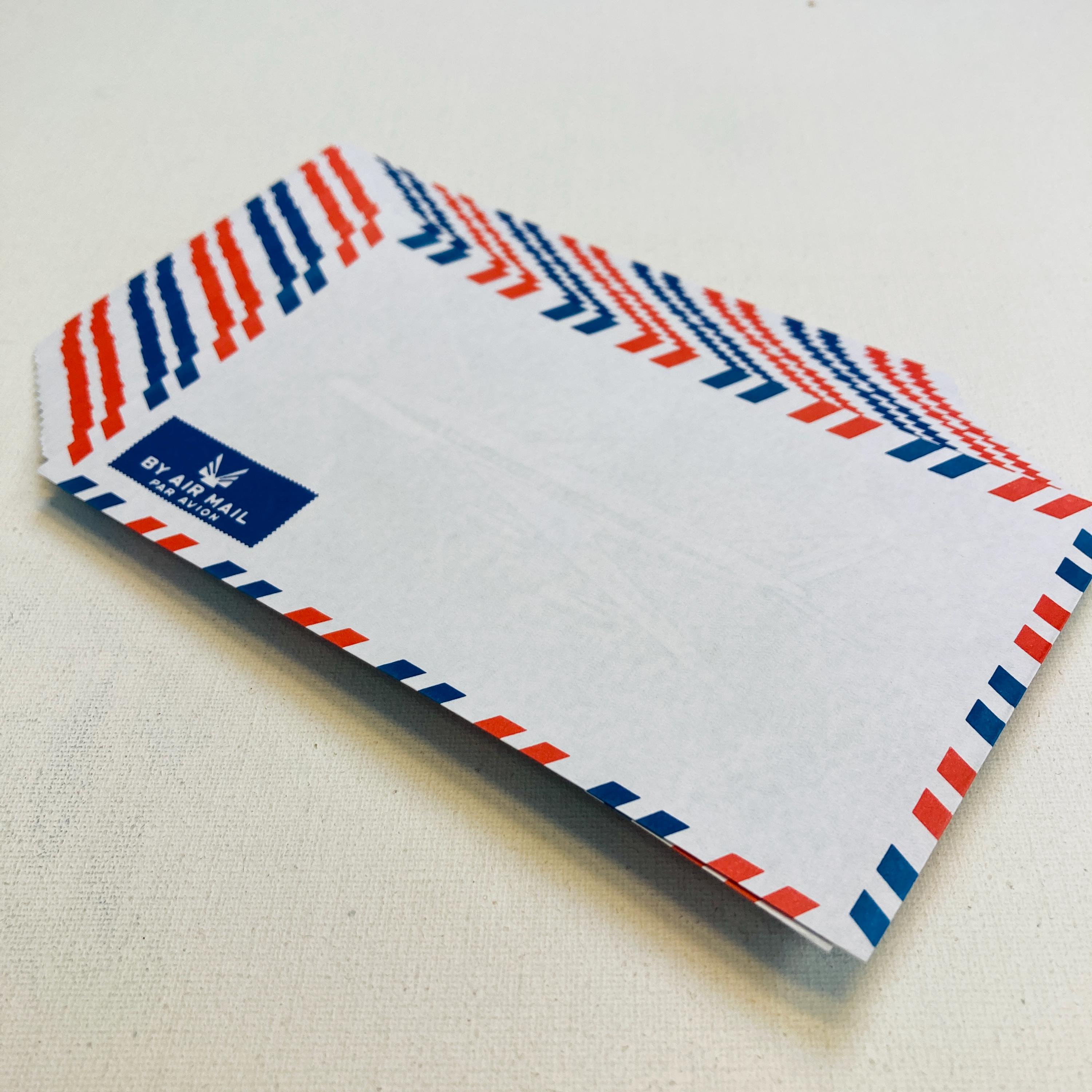 ビンテージAEROGRAMME 航空便用手紙 7枚セット A Set of 20 Vintage by Air Mail Packages Avion Envelopes 9” X 4