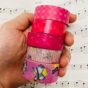 All Pink Secret of victorian women washi tape beauty secret masking tape corset tiara perfume gloves hat boots fans portrait paper art tape