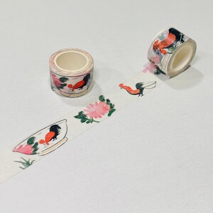 Hong Kong Traditional Festival Washi tape Lion dance moon festival Chinese New year, dim sum rooster old water bottle St John 3. Rooster