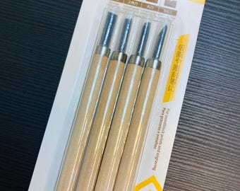 4 pcs Wood Carving Chisel Tools for wood carving engraving print block carving