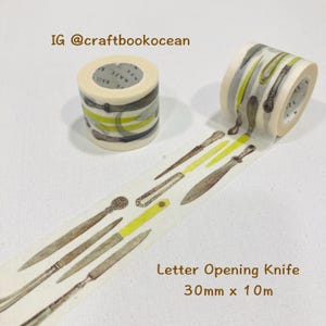 Fita washi para faca de abertura, fita adesiva para pasta de osso, carta vintage, abertura, retrô, envio de amor, amor aberto, fita de papel para arte, planejador de scrapbook