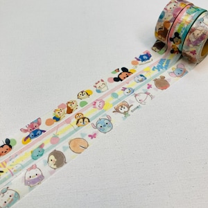 Japanese Disney washi tape masking tape Disney princess washi tape chip n dale tsum tsum mickey Minnie Donald Daisy Duck Alice in Wonderland