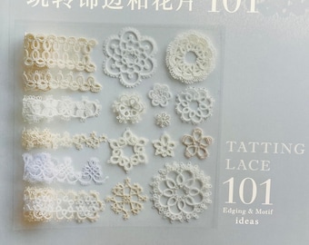 Tatting Lace 101 Edging and Motif Ideas - Japanese Craft Book (In Chinese)