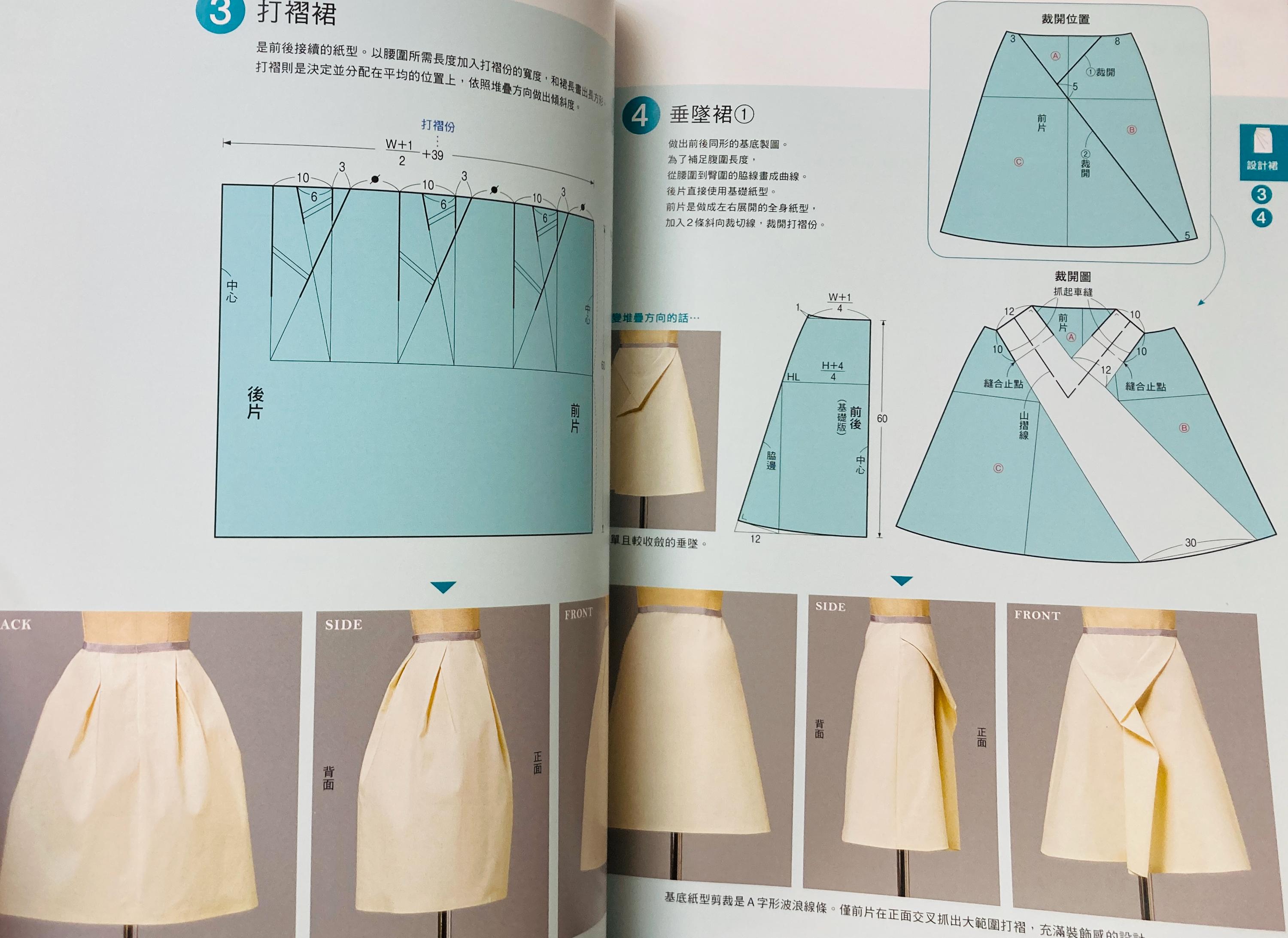 Bunka Fashion School Skirt Pattern Lesson - Japanese Craft Pattern Book ...