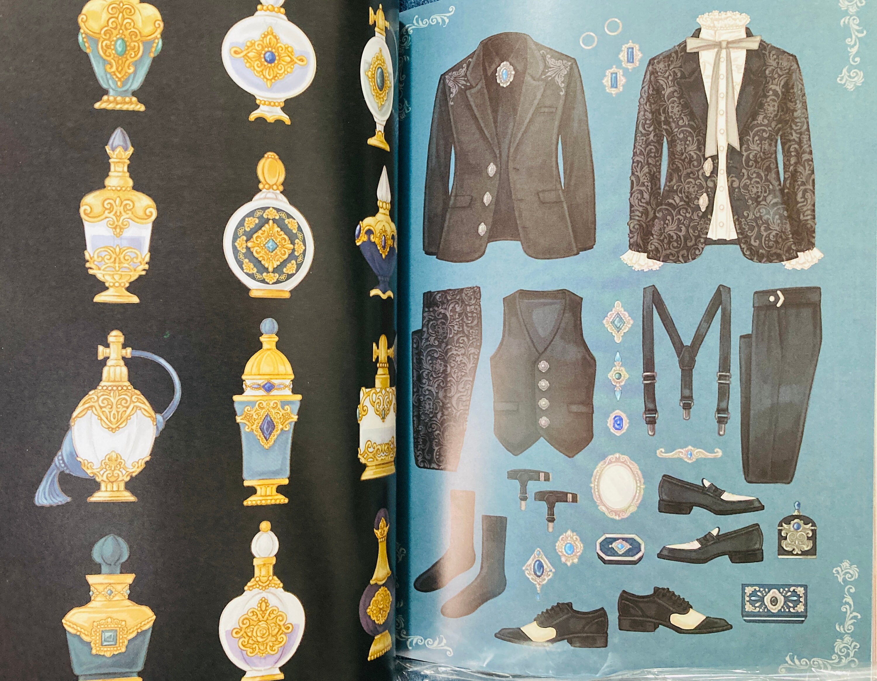 Museum of Vintage Retro Dress and Fashion Items Illustration Book