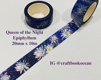 夜咲き - 和紙マスキングテープ - 幅30 mm - 5.5 ヤード - Etsy 日本