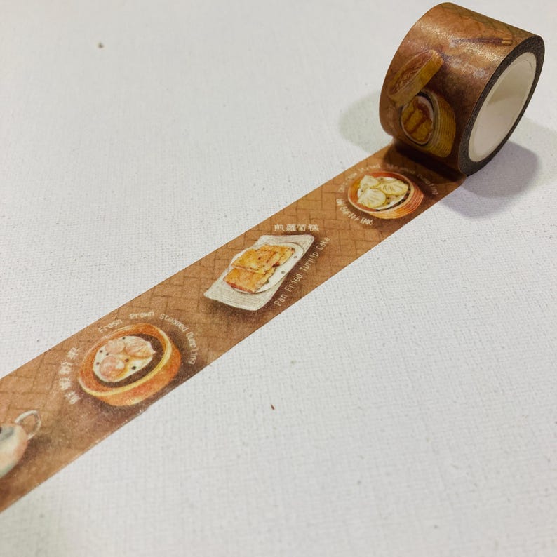 Hong Kong Traditional Festival Washi tape Lion dance moon festival Chinese New year, dim sum rooster old water bottle St John image 14