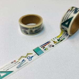 Stecknadeln und Clips Pinnadeln Lineal Pinsel Schere Studenten Alltag Studieren Werkzeug Washi Tape Schreibwaren Planer Tape