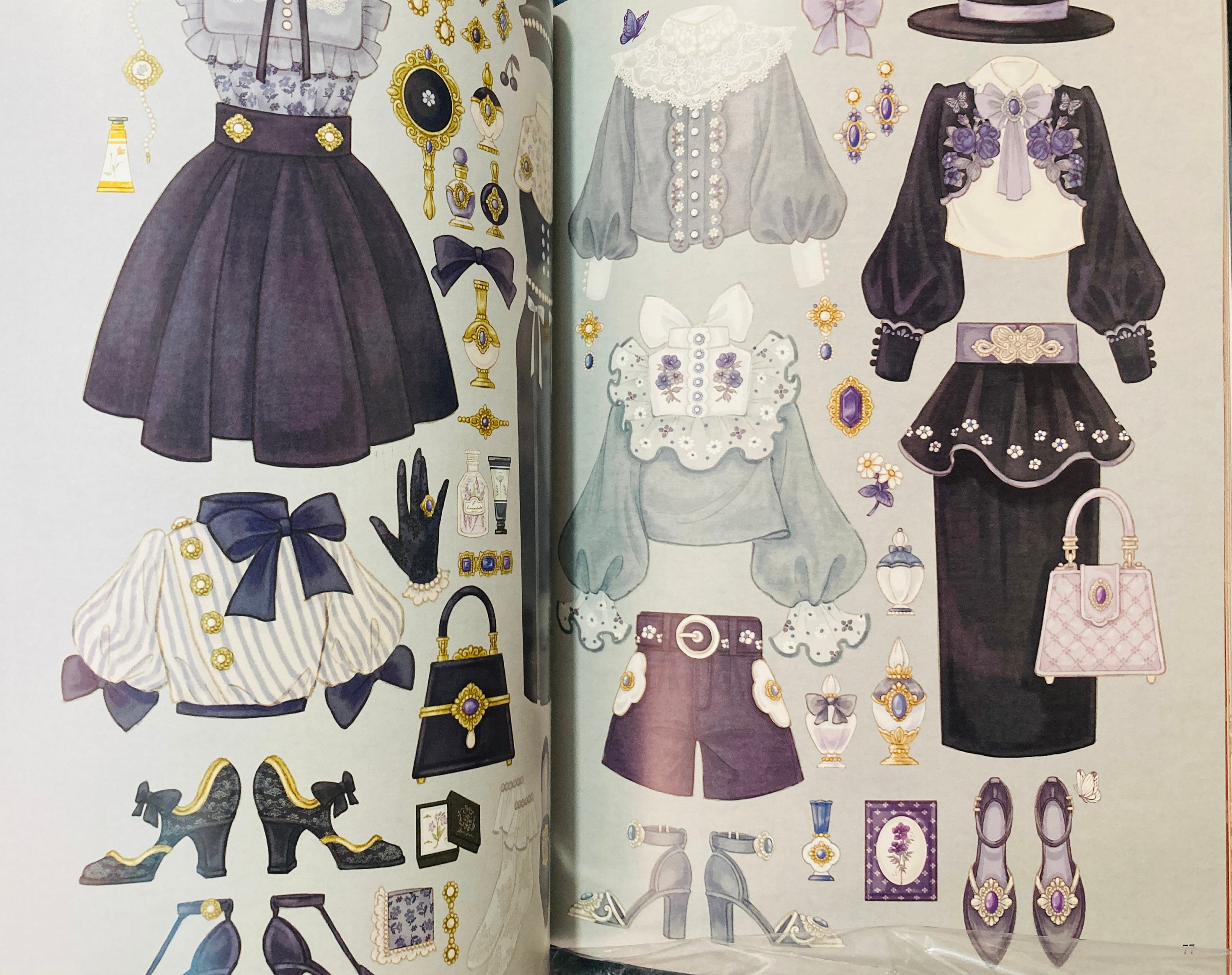 Museum of Vintage Retro Dress and Fashion Items Illustration Book