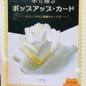 Livre de cartes de voeux pop-up 3D - livre d'artisanat en papier kirigami japonais