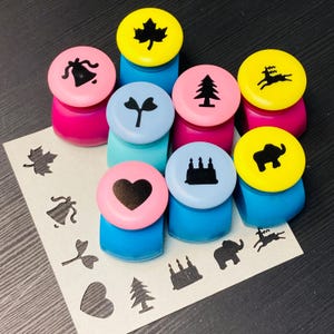 1 st Paper Shaper Cutter Punch voor scrapbooking, kaarten maken, dagboek, collage, papier knutselen gereedschap insecten, bloemen, symbolen, dieren 15 mm