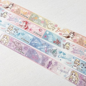 Disney Princess-washi-tape Belle Belle en het beest-afplaktape zeemeermin-washi-tape Assepoester-afplaktape glaspantoffels danskunsttape