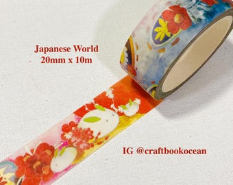 Japanese Themes motifs designer washi tape rabbit wind bell Wind Chimes masking tape Koinobori boy days fox mask paper art tape