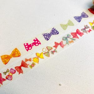 nastro adesivo washi di design: papillon con nastro colorato accessori per feste abbigliamento formale