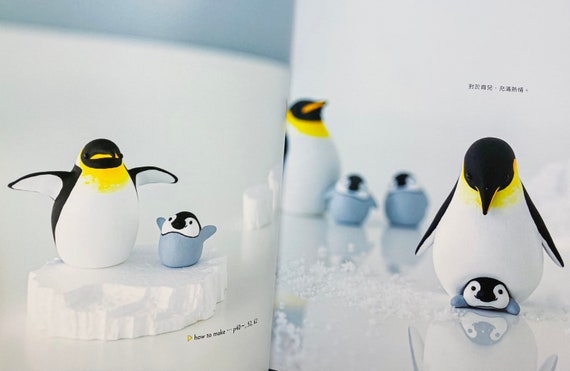 Lovely Clay Penguin Made From Air Dry Clay Japanese Craft Book (in