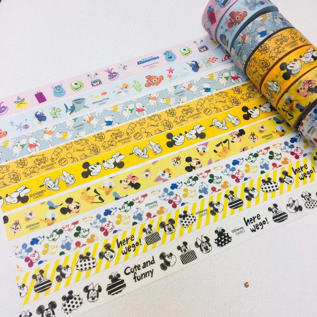 Japanese Disney Washi Tape Mickey Mouse Washi Tape Black and White ...