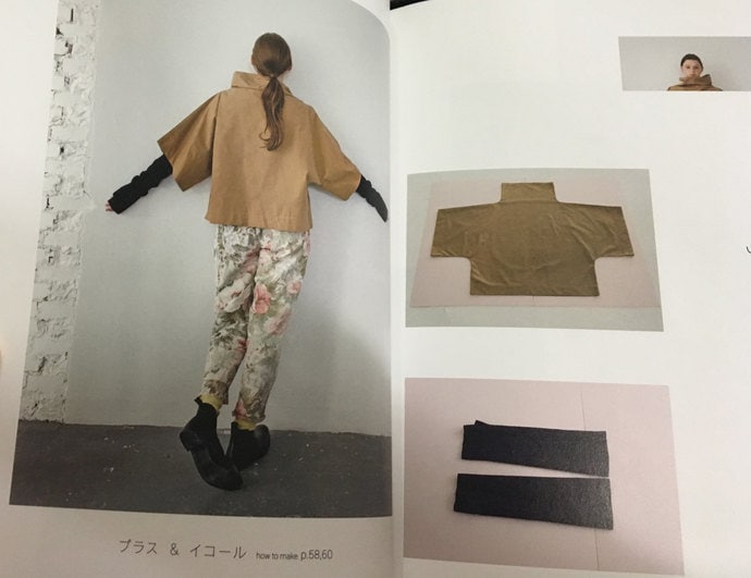 洋書 Pattern and Shape Unique Shape Clothes by Asuka Hamada Japanese Sewing