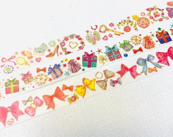 Butterfly happy joyous  washi tape present gift masking tape ribbon tie up the string happy party gift exchange art paper tape