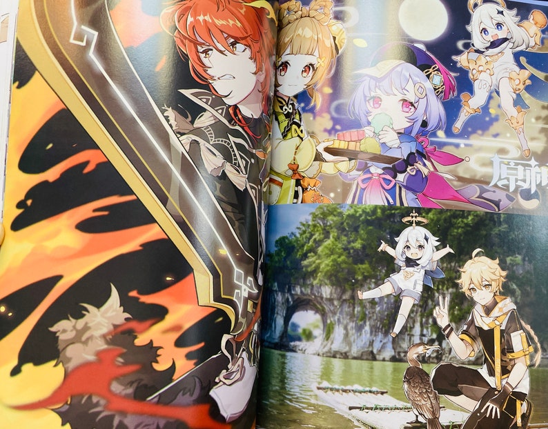 Genshin Impact Illustration Collection Genshin Impact Artbook - Etsy
