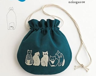 Nekogao&#39;s Cats Embroidery and Brooches - Japanese Craft Book (In Chinese)