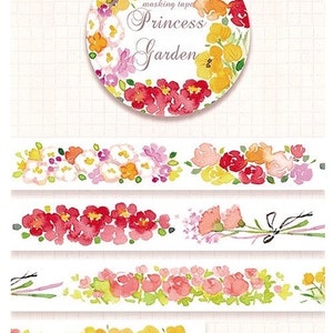 Prinzessin Garten Blume Blüte Washi Tape 1 Rolle Garten Washi Tape für Planner x 1 Rolle