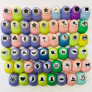 1 st Paper Shaper Cutter Punch voor scrapbooking, kaarten maken, dagboek, collage, papier knutselen gereedschap insecten, bloemen, symbolen, dieren 15 mm