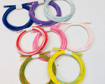 Japanese Iida Mizuhiki cord  Kit, Back to school gift, DIY Mizuhiki colorful kit Adult crafting purple green blue pink red yellow kit