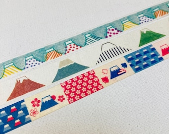 Heiliger Berg japanisches Landschaftsdesigner Washi Tape Masking Tape Berg Fuji San klassisches japanisches Symbol großartig Berge Sakura