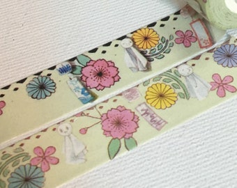 1 Rolle Designer-Washi-Tape-Klebeband: Gutes Wetter-Wunsch, Tageswunsch, Windspiel, Windglocke