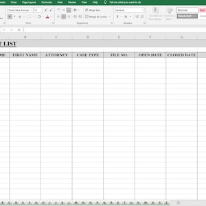 Law Firm Client Tracker | Excel Format