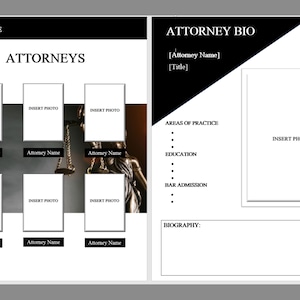 Attorney Biography Template | Word Format