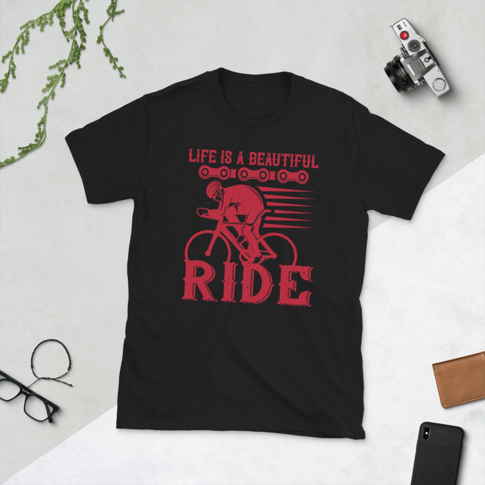 Life is A Beautiful Ride Design ShortSleeve Unisex TShirt Etsy