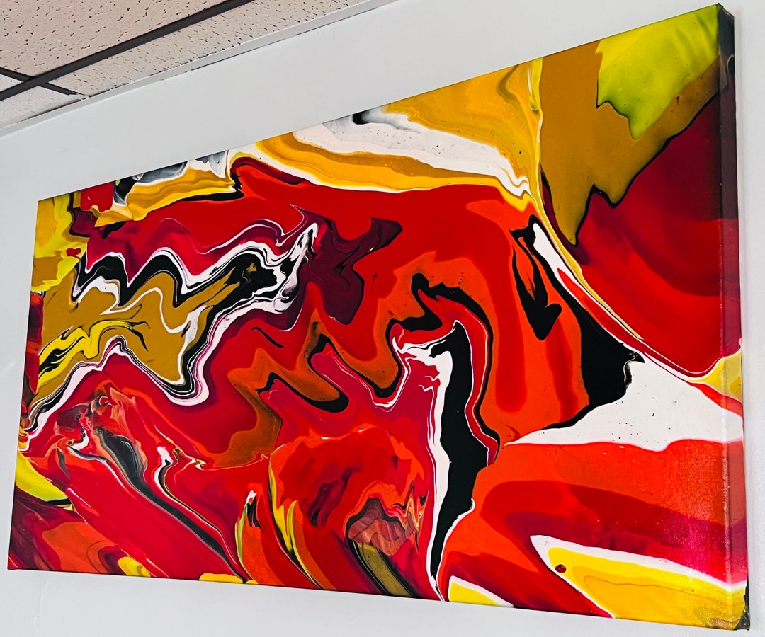 The Dustpan Abstract Painting Etsy