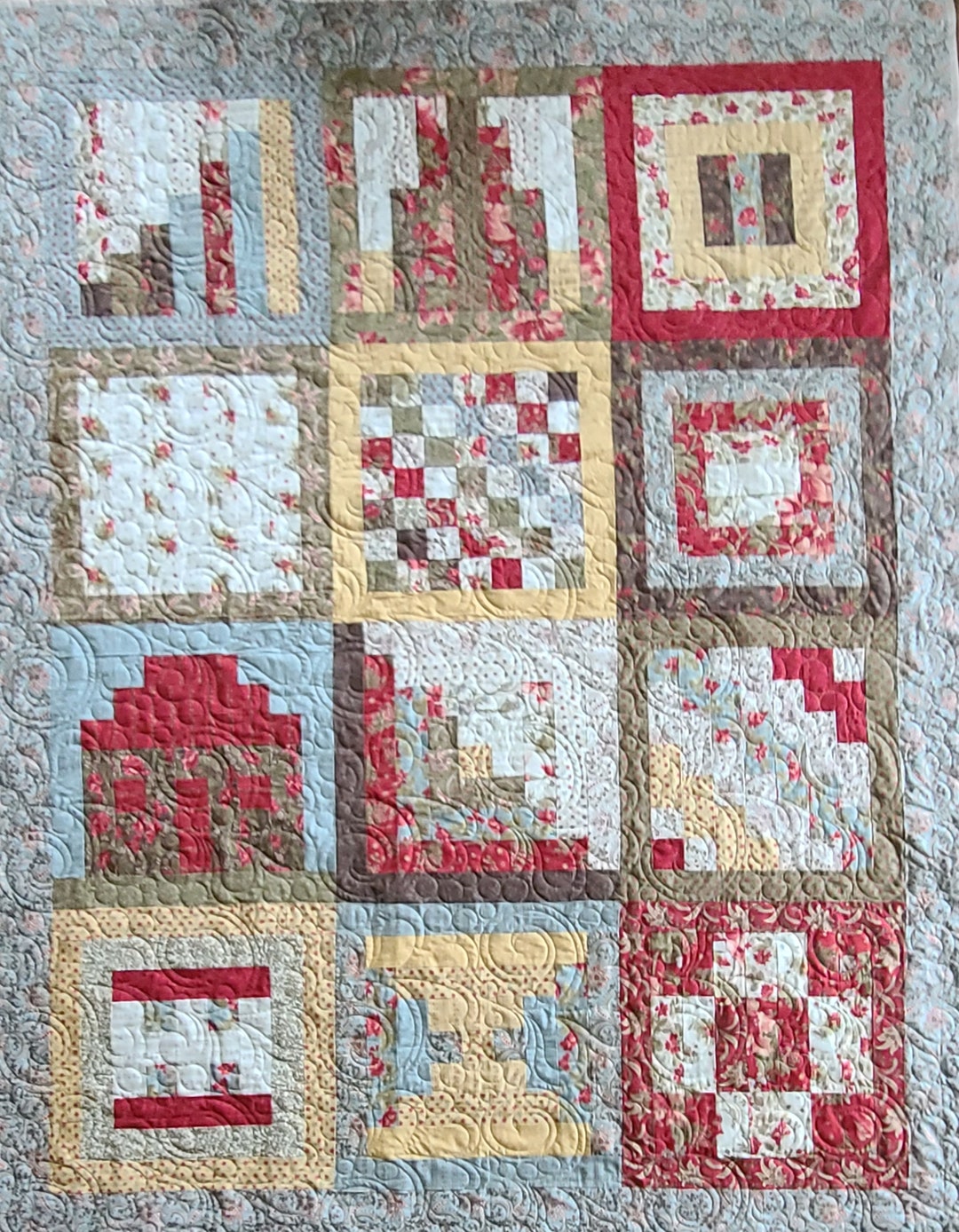 Price Reduced: Throw Size Sampler Quilt - Etsy