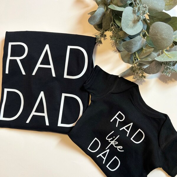 T-shirt Rad Dad, t-shirt Rad comme papa, t-shirt fête des pères, t-shirts assortis, papa rad, cadeau fête des pères, fête des pères, cadeau papa, cadeau père