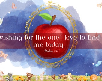 Digital print | Snow White art | Snow White card | Princess Prints | Inspiring art | Disney Inspired | Princess quotes | Desk art