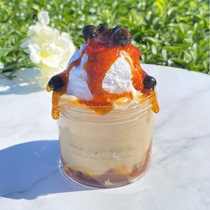 Brown Sugar Milk Tea Glossy DIY Clay Slime 7oz
