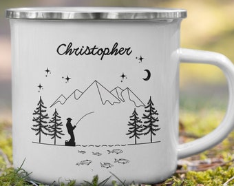 Tasse Angler Cadeau – Tasse à Café Avec Inscription En Allemand « Angeln