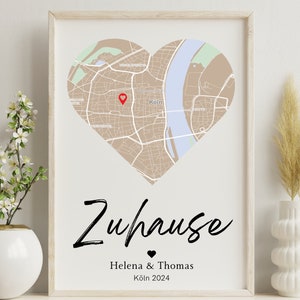 Regalo di inaugurazione della casa poster casa coordinate immagine poster personalizzato dove tutto ha avuto inizio mappa della città trasloco cerimonia di completamento set poster trasloco